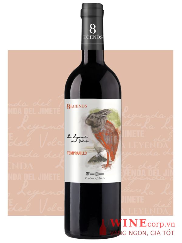 Rượu vang 8Lgends Leyenda del Volcán Tempranillo