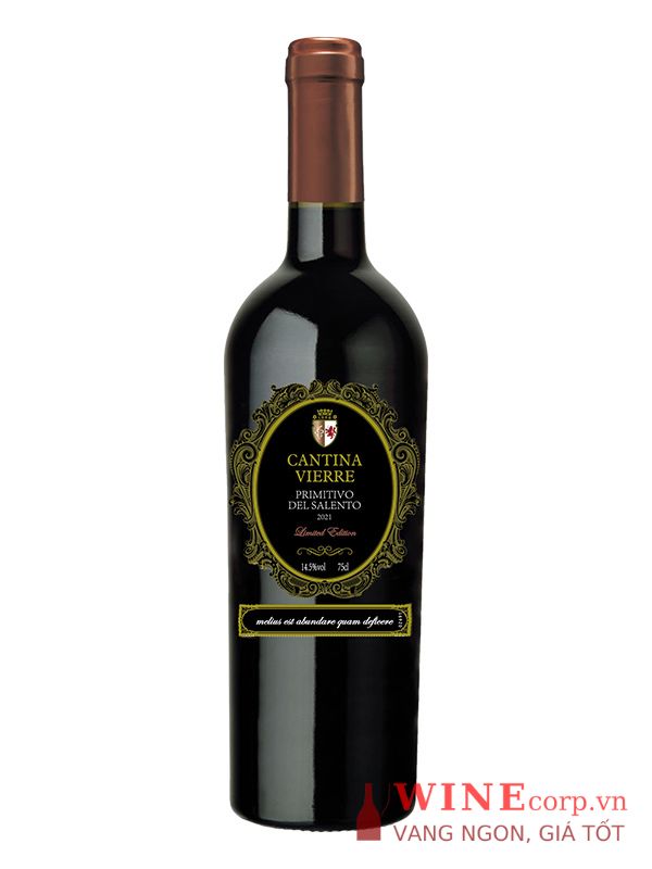 Rượu vang Cantina Vierre Primitivo Del Salento