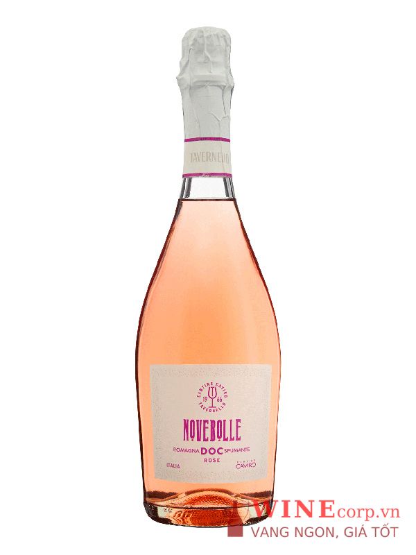 Rượu vang Tavernello Novebolle Romagna Spumante Rosé Extra Dry