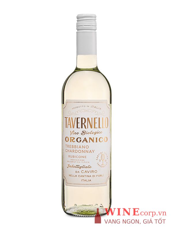 Rượu vang Tavernello Organico Trebbiano Chardonnay Rubicone