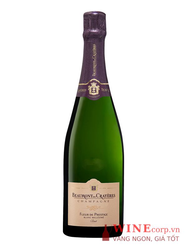 Rượu Champagne Beaumont Des Crayères Fleur De Prestige Blanc Millésimé Brut