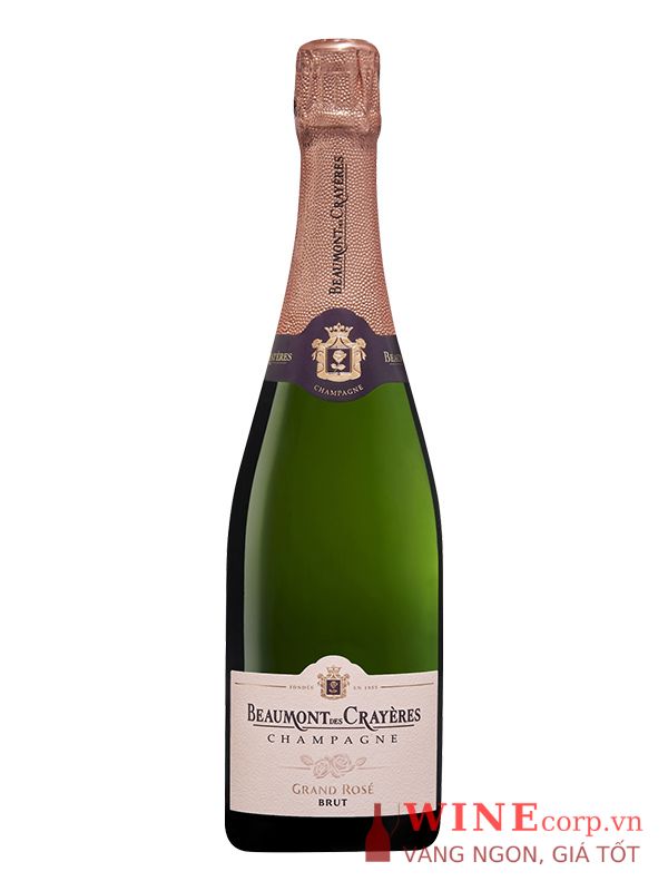 Rượu Champagne Beaumont Des Crayères Grand Rosé Brut