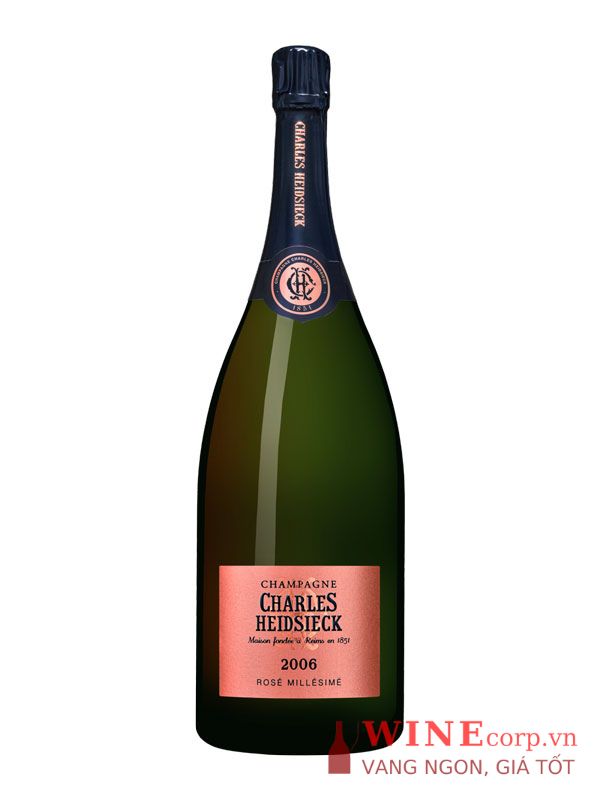 Rượu Champagne Charles Heidsieck Rosé Millésimé 2006 – 3L