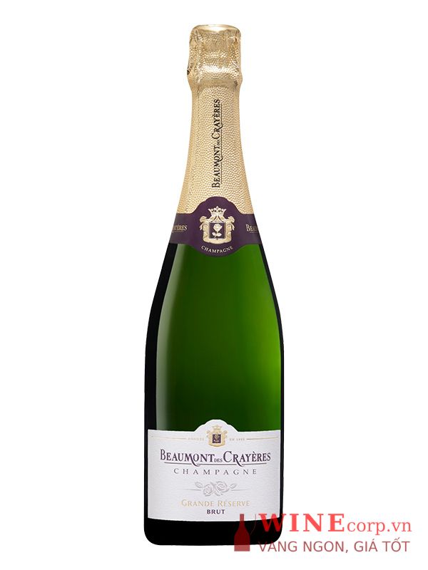 Rượu vang Champagne Beaumont Des Crayères Grande Réserve Brut – 375ML