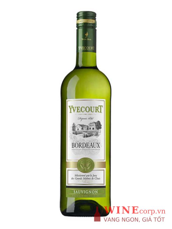 Rượu vang Yvecourt Bordeaux Blanc