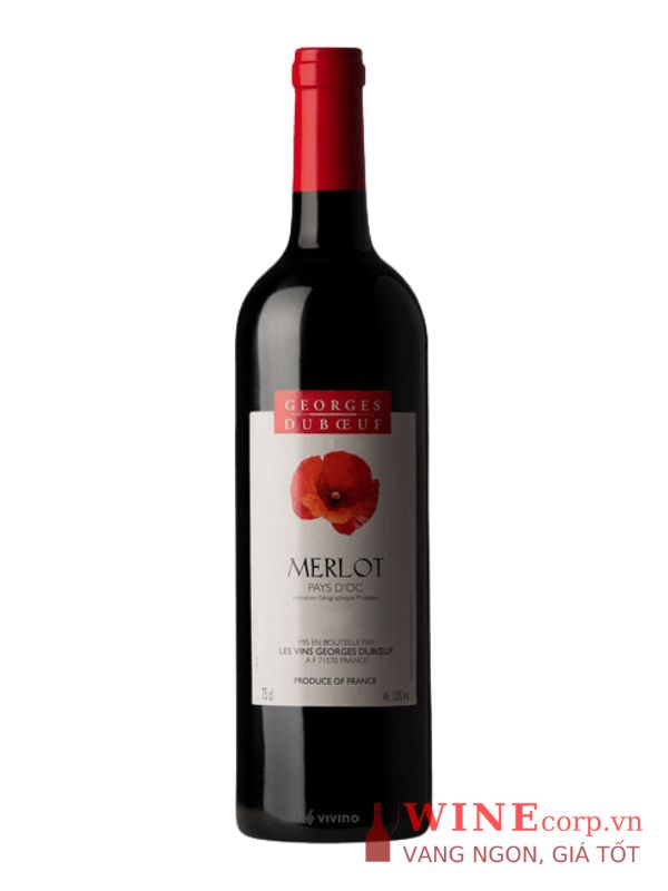 Rượu vang Georges Duboeuf Merlot