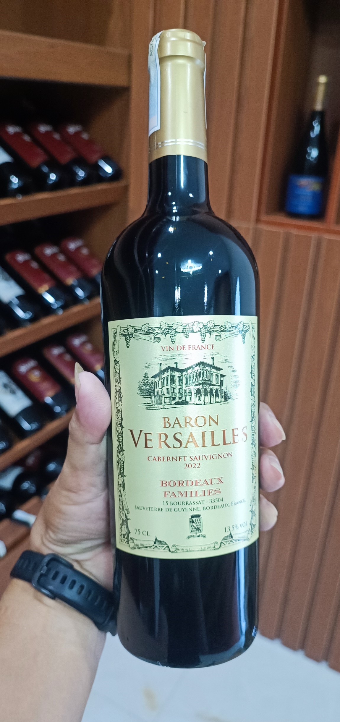 Rượu vang Baron Versailles Cabernet Sauvignon Bordeaux