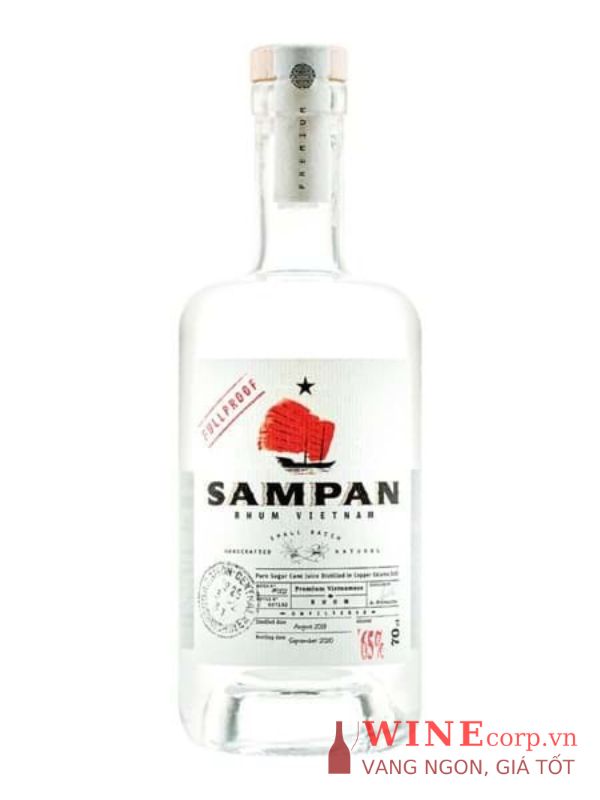 Rượu White Rhum Sampan 65%