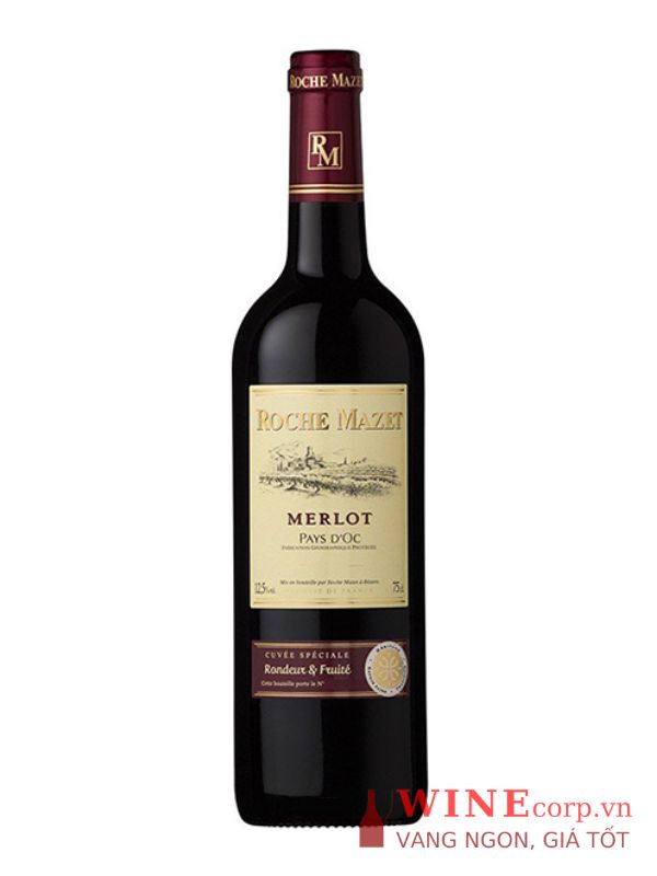Rượu vang Roche Mazet Merlot