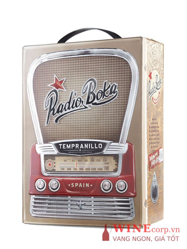 Rượu vang bịch Radio Boka Tempranillo