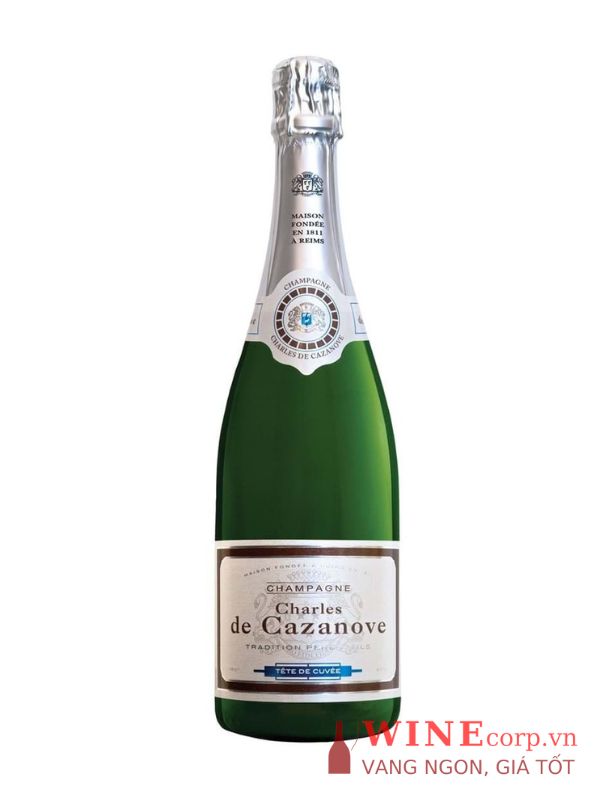 Rượu Champagne Charles De Cazanove Brut Tete De Cuvee