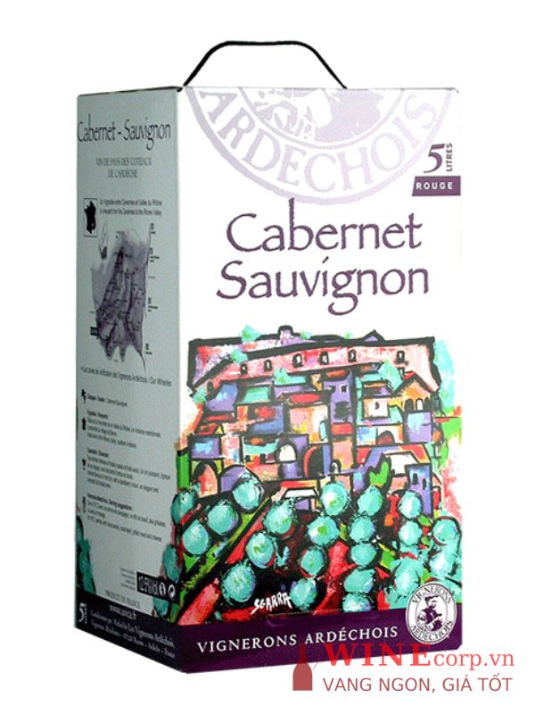 Rượu vang Bịch Vignerons Ardechois Cabernet Sauvignon