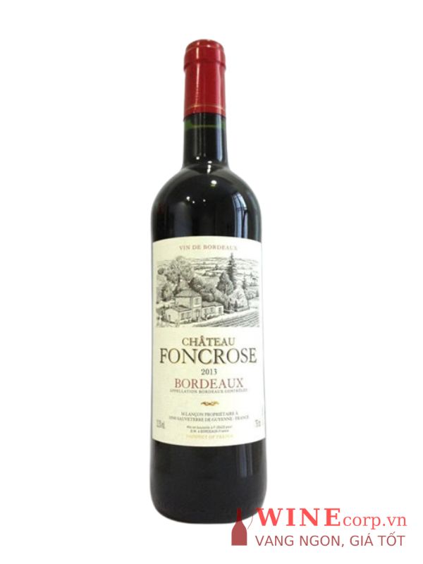Rượu vang Chateau Foncrose Bordeaux