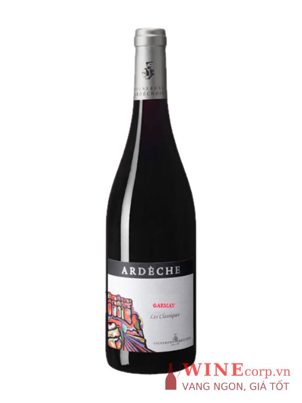 Rượu vang Vignerons Ardechois Ardeche Gamay