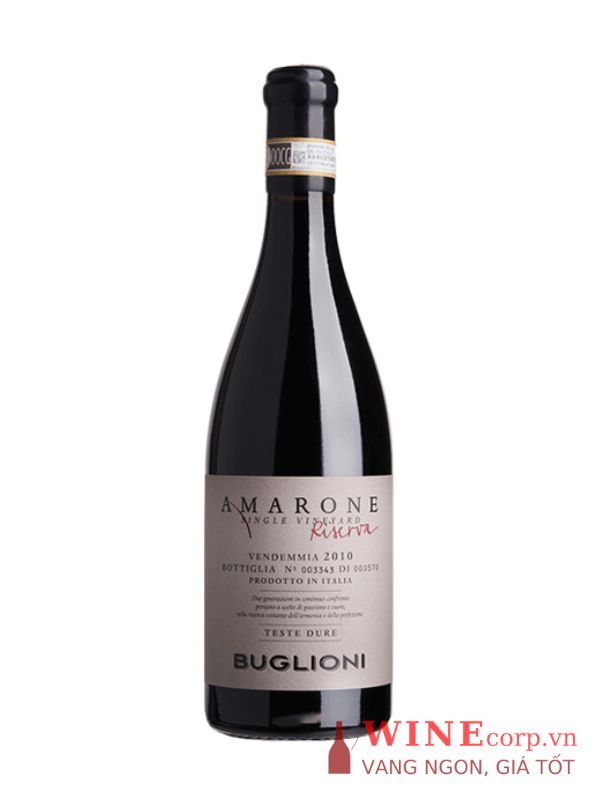 Rượu vang Buglioni Amarone Riserva Teste Dure