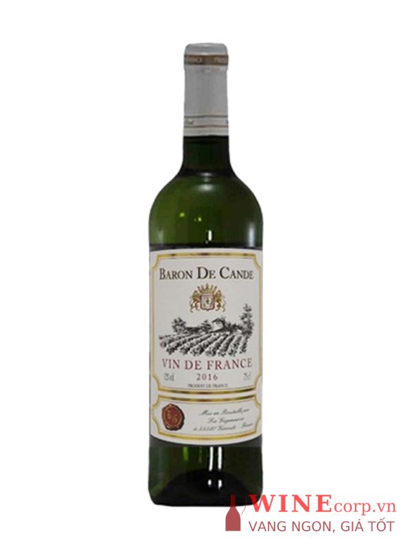 Rượu vang Baron de Cande White