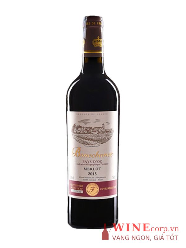 Rượu vang Bonechance Merlot VDP D’Oc