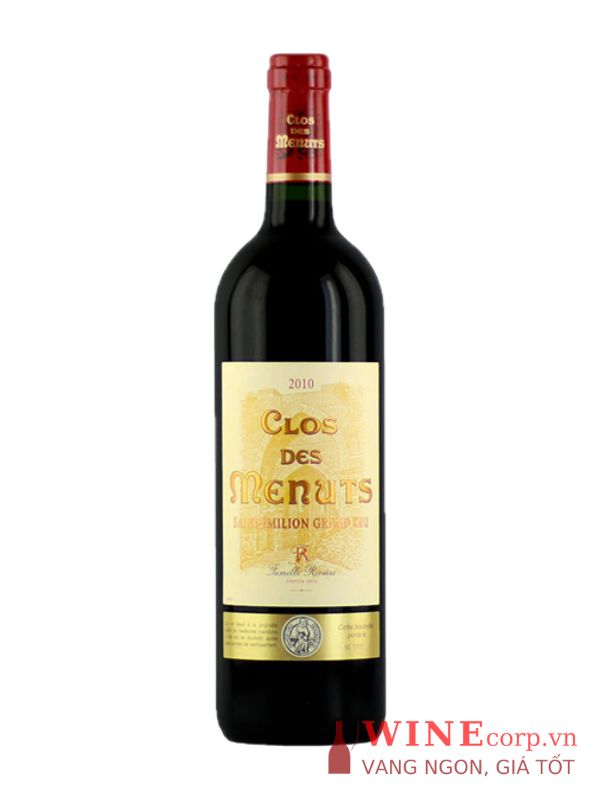 Rượu vang Clos Des Menuts Saint Emilion Grand Cru