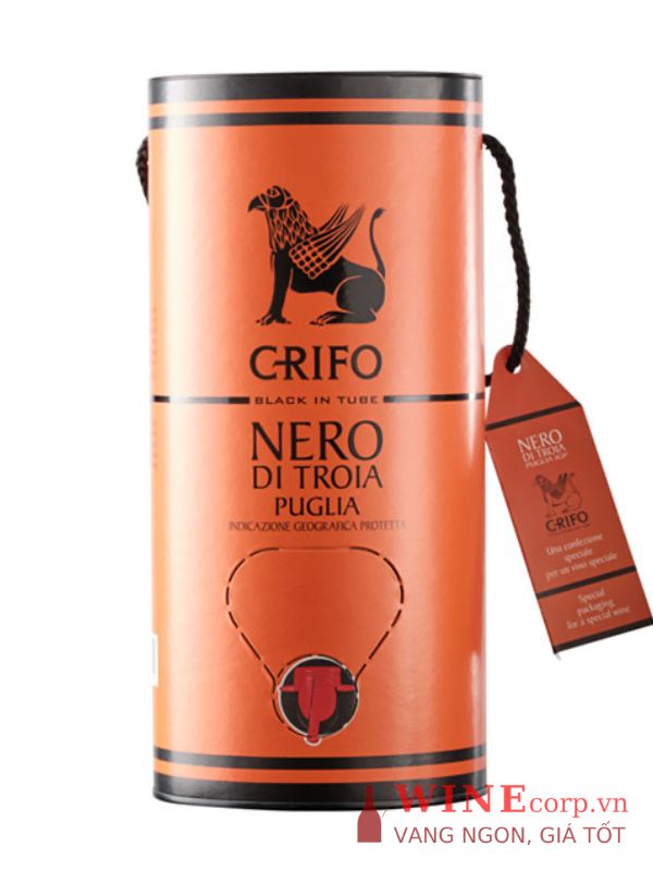 Rượu vang bịch Crifo Nero Di Troia Puglia