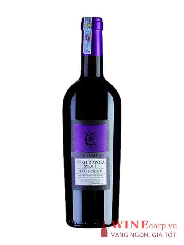 Rượu vang Conte Di Campiano Nero D’avola Syrah Terre Siciliane