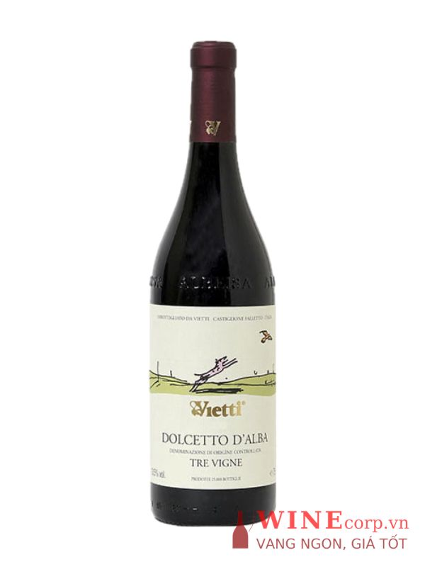 Rượu vang Vietti Dolcetto D’Alba Tre Vigne