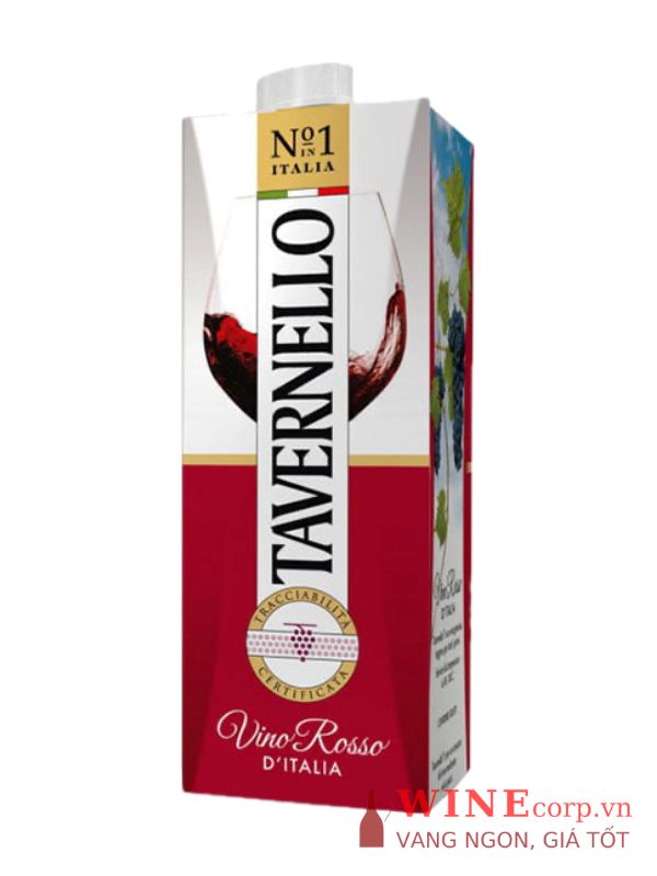 Rượu vang Tavernello Vino Rosso D’Italia – 1L