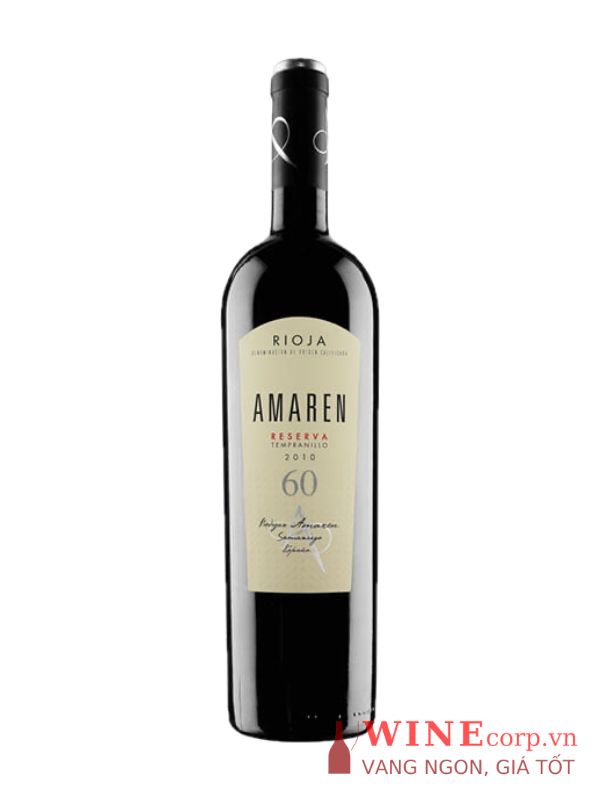 Rượu vang Amaren 60 Reserva Tempranillo