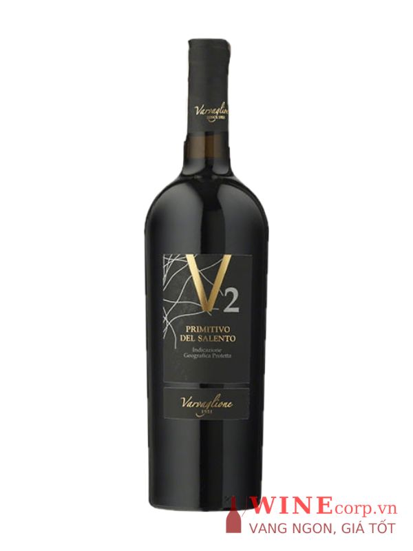 Rượu vang V2 Primitivo Del Salento