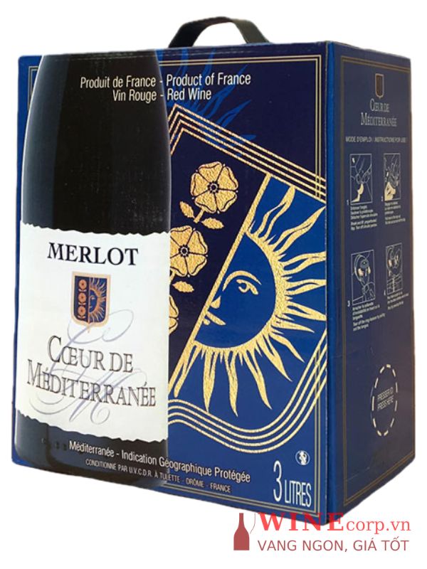 Rượu vang Bịch Coeur De Méditerranée