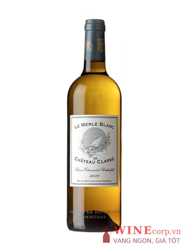 Rượu Vang Le Merle Blanc De Chateau Clarke